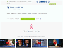 Tablet Screenshot of oasisofhope.com